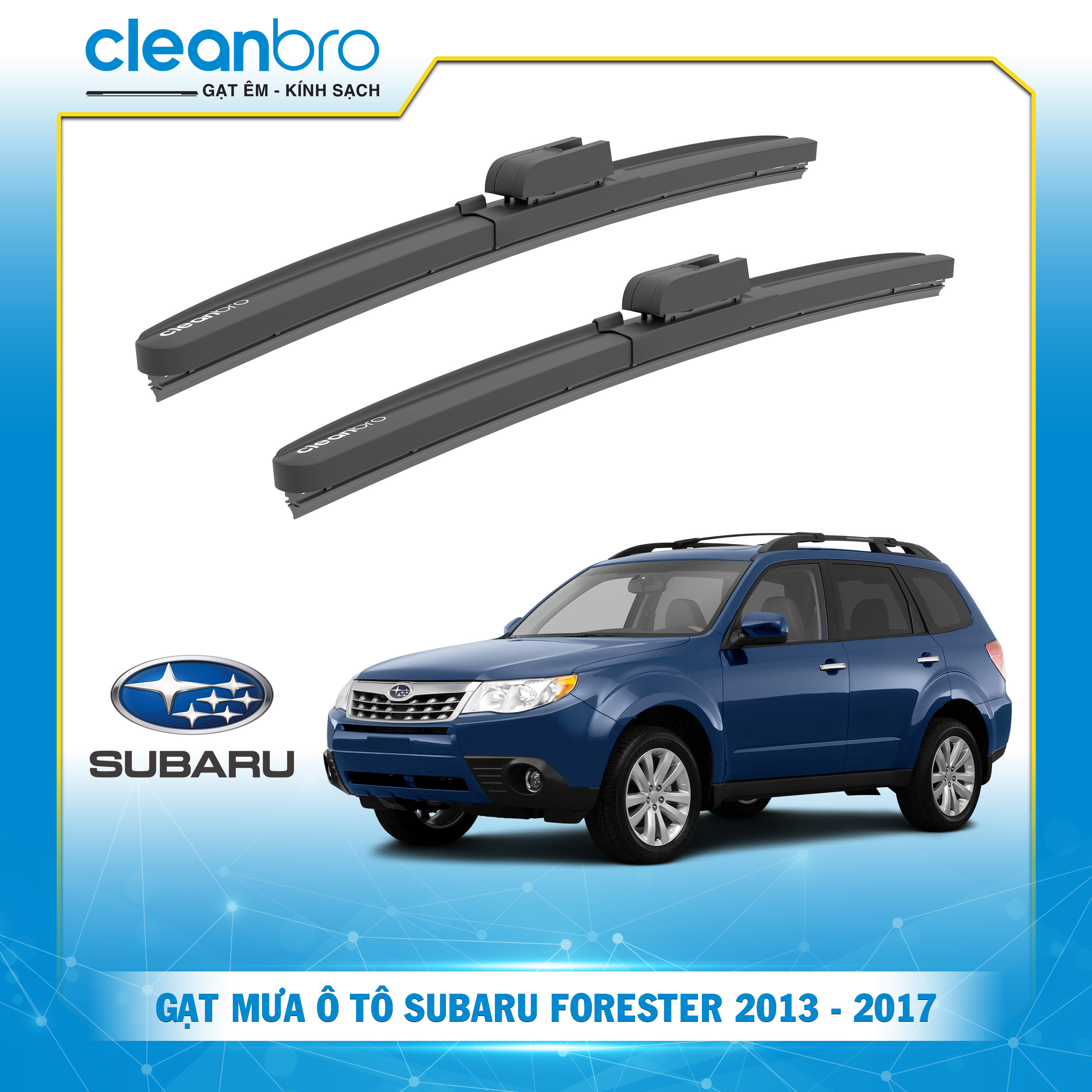 Gạt mưa ô tô hiệu ứng lá sen  Subaru Forester [2013-2017]